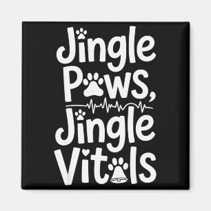 Aimant Jingle Paws Jingle Vitals Drôle Infirmière Vétérin