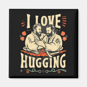 Aimant Jiu-Jitsu Brésilien BJJ Amour Étreinte Drôle MMA