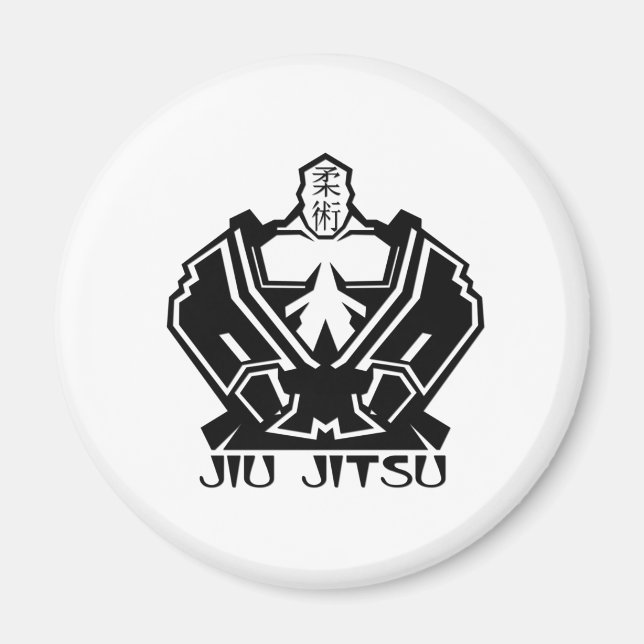 Aimant Jiu Jitsu - Le combattant se prépare (Devant)