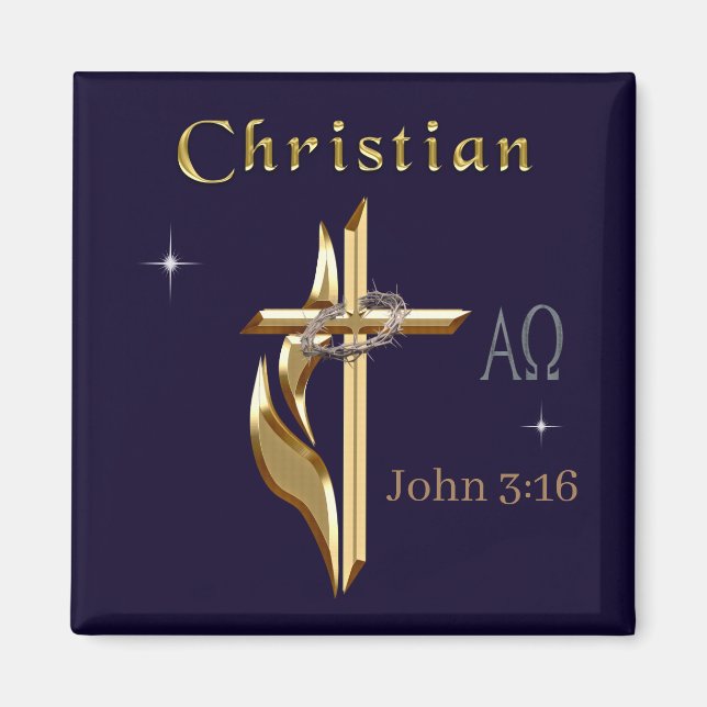 Aimant Jn 3:16 (Devant)