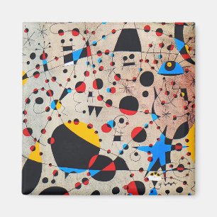 Aimant joan miro peintures art, affiche d'art abstrait