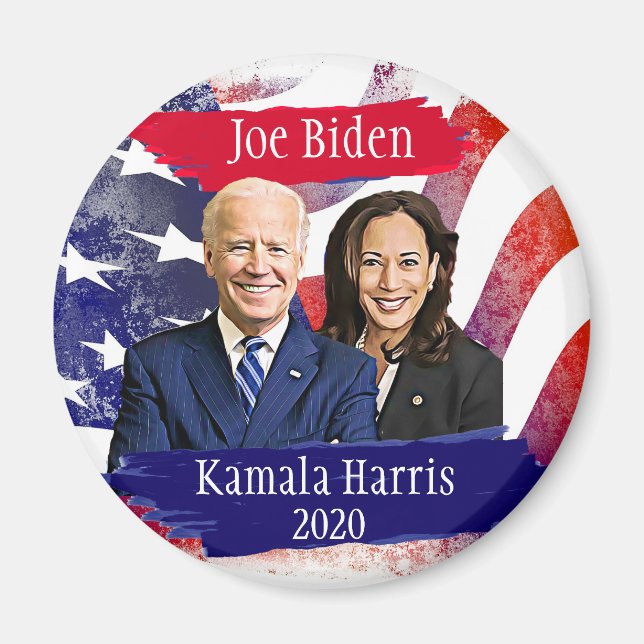 Aimant Joe Biden et Kamala Harris 2020 Élection américain (Devant)