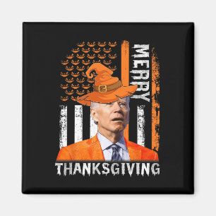 Aimant Joe Biden Joyeux Halloween Joyeux Thanksgiving Us