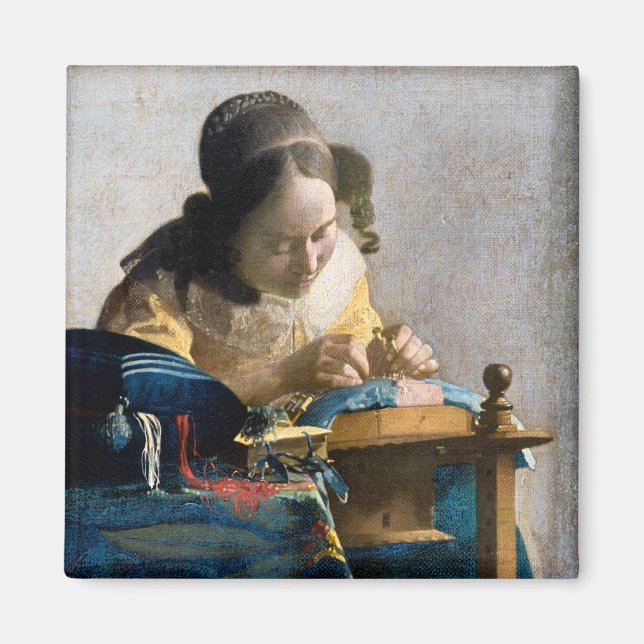 Aimant Johannes Vermeer - Le Lacemaker (Devant)