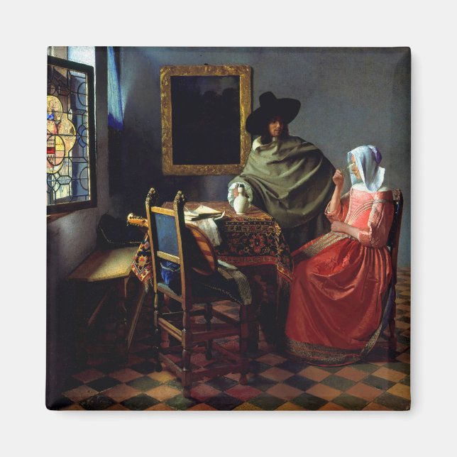 Aimant Johannes Vermeer - Le Verre du Vin (Devant)
