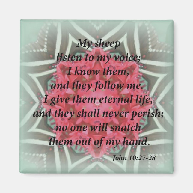 Aimant John 10:27-28 (Devant)