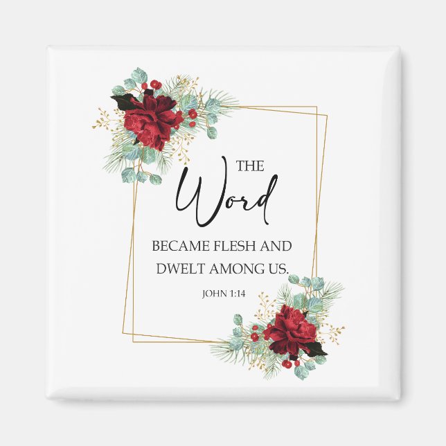 Aimant John 1 14 Bible verse (Devant)