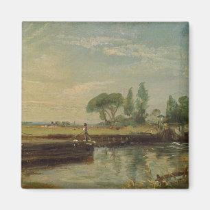 Aimant John Constable   une péniche au-dessous de la