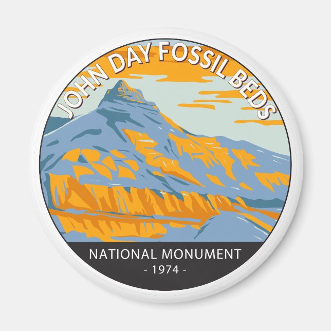 Aimant John Day Fossil Beds National Monument Oregon (Devant)