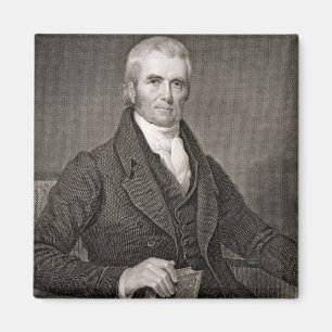Aimant John Marshall (1755-1835), gravé par brun de
