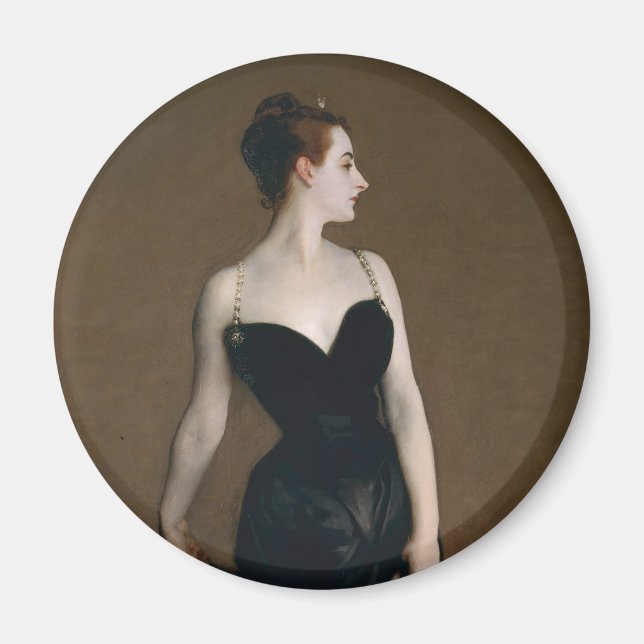 Aimant John Singer Sargent Madame X Classic Portrait (Devant)