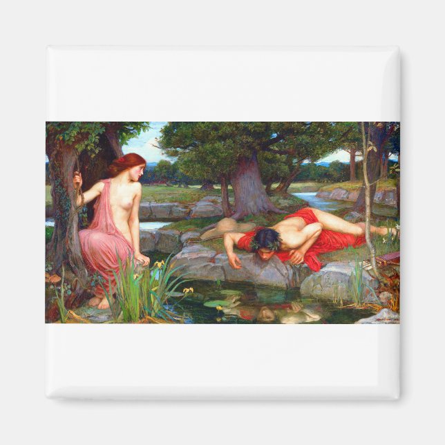 Aimant John William Waterhouse Echo et Narcissus (Devant)