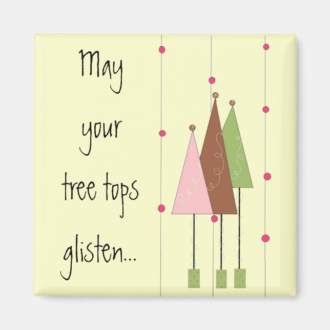 Aimant Joli arbre lunaire (Devant)