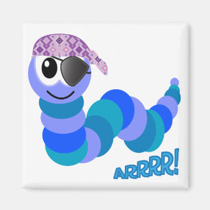 Aimant Joli chenille pirate Goofkins