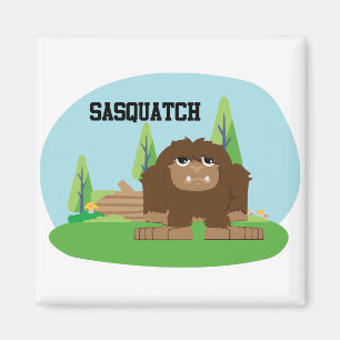Aimant Joli dessin animé Sasquatch