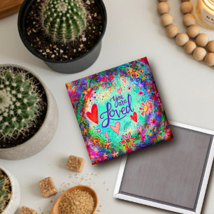 Aimant Joli Floral Vous êtes Aimé Ami Inspirivity