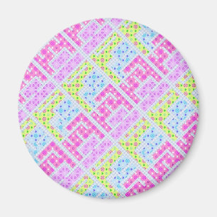 Aimant Joli graffiti géométrique girly motif li
