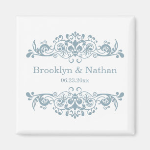 Aimant Joli mariage bleu Favoriser
