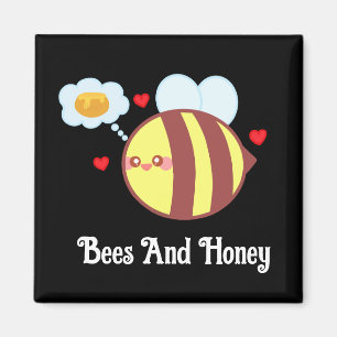 Aimant Joli Miel Jaune Abee Bumble Bee