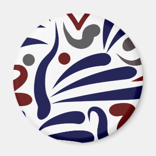 Aimant Joli motif abstrait