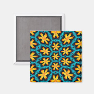 Aimant Joli Motif de fleurs Abstraites