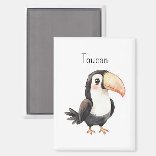 Aimant Joli oiseau animal toucan