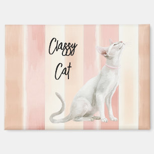 Aimant Joli Peach Pink Crème raypes Chat