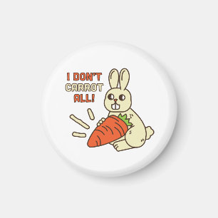 Aimant Joli Petit Lapin Tenant Sa Carotte