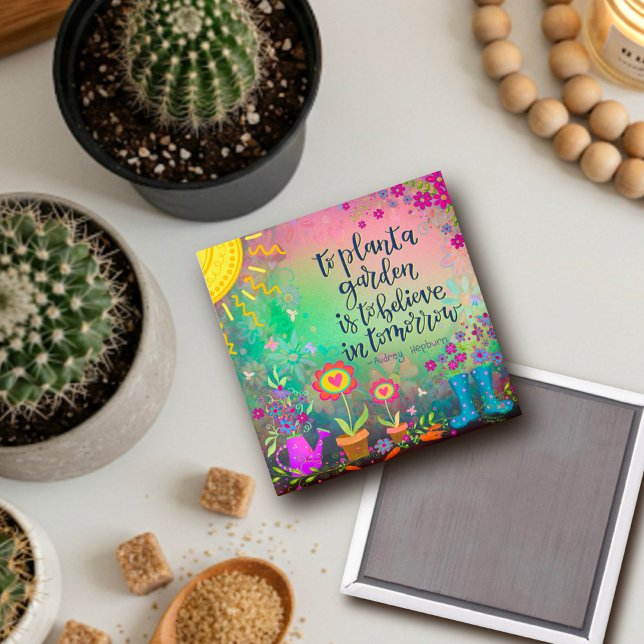 Aimant Joli Plante un Jardin Trendy Plutôt Inspirivity (Créateur téléchargé)