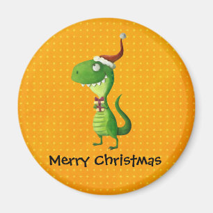 Aimant Joli T-rex de Noël