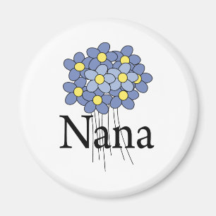 Aimant Joli T-shirt Fleur Bleue Nana