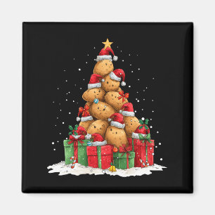 Aimant Joli Tato Le Sapin de Noël Chapeau de Noël Manches