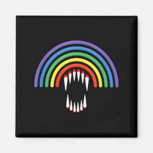 Aimant Joli Vamre Lgbt Lgbt Halloween Fantôme Arc-en-ciel