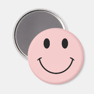 Aimant Joli visage rose et noir