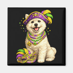 Aimant Joli West Highland Terrier sur le thème de Mardi G