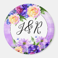 Jolie Fleurs violettes Mariage Floral Personnalisé