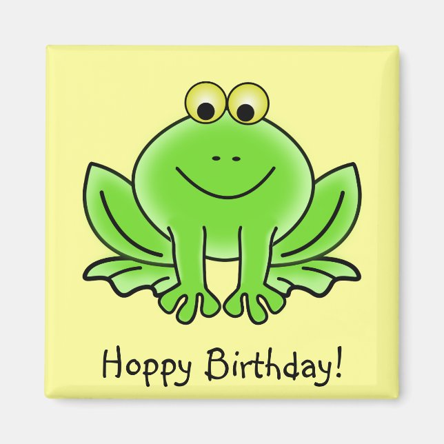 Aimant Jolie grenouille caricaturale et larmoyante Annive (Devant)