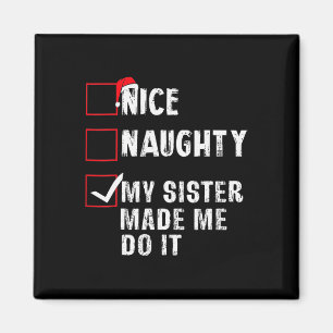 Aimant Jolie Mille Fille Ma Soeur M'A Fait Le Faire Noël