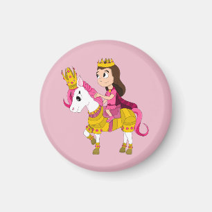 Aimant Jolie princesse caricaturale