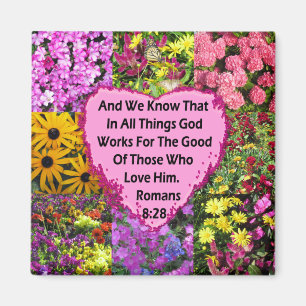 AIMANT JOLIE ROMAINS FLORAUX 8:28 SCRIPTURE VERSE