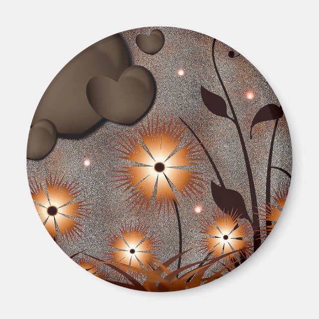 Aimant Jolies fleurs (Devant)