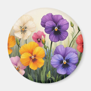 Aimant Jolies Pansies