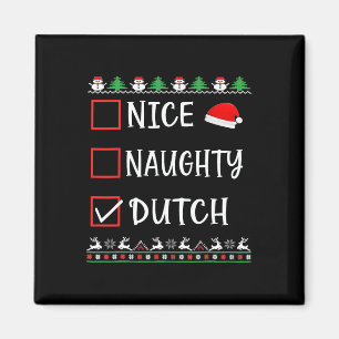 Aimant Jolis Vilains Bas de Noël Drôles Pajamas Néerlanda