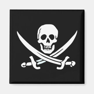 Aimant Jolly roger de pirate magnétique