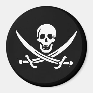 Aimant Jolly roger drapeau de pirate