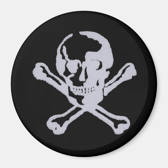 Aimant Jolly roger Style Letterpress (Devant)