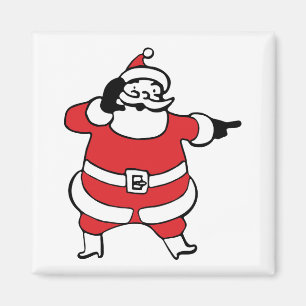 Aimant Jolly Santa Claus appelle Reindee à Noël