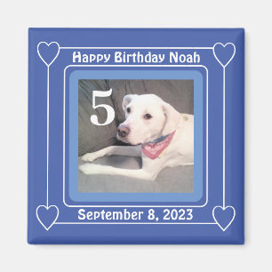 Aimant Jote Chien Chien Chien Photo Anniversaire Numéro 5