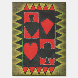 Aimant Jouer aux cartes