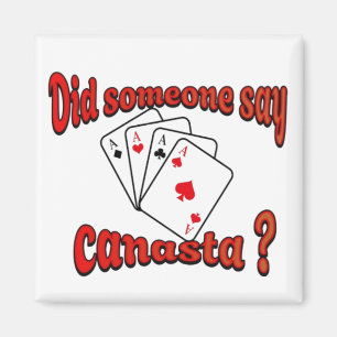 Aimant Jouer aux cartes Canasta